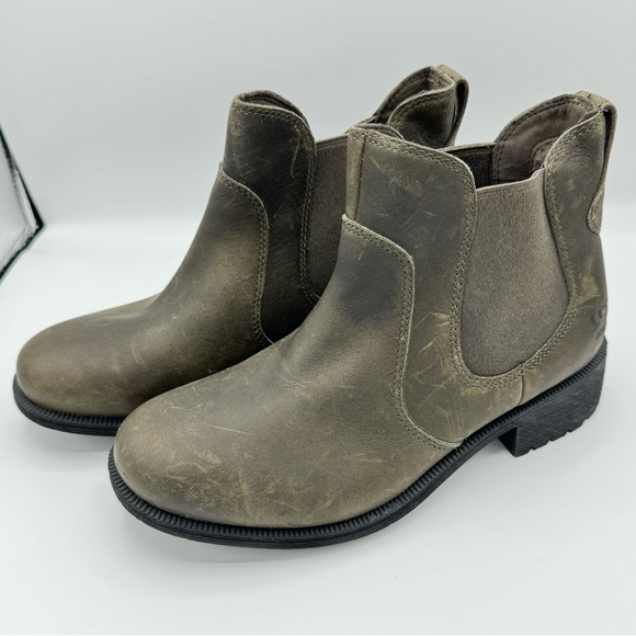 UGG Shoes - UGG Bonham III Women's Wool Lined Waterproof Leather Chelsea Boots, Olive